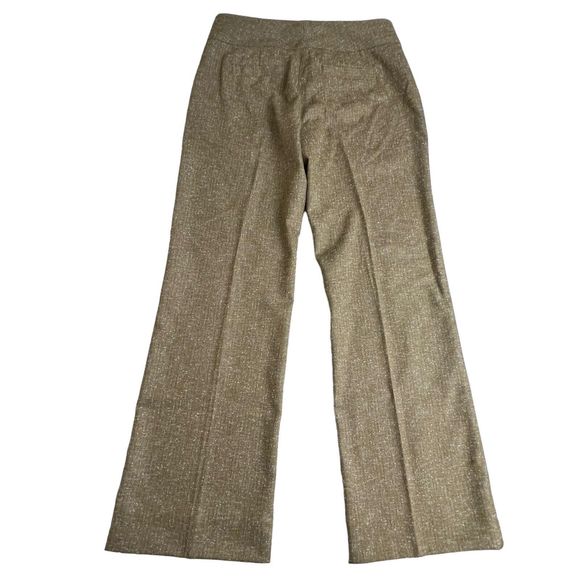Cabi Womens Tan Spotted Mid Rise Wide‎ Leg Dress Pants 4 Style 377 - Picture 3 of 10